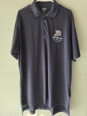 OKLAHOMA CITY THUNDER 2012 NBA ADIDAS TRAINING CAMP POLO MENS SHIRT SZ LARGE